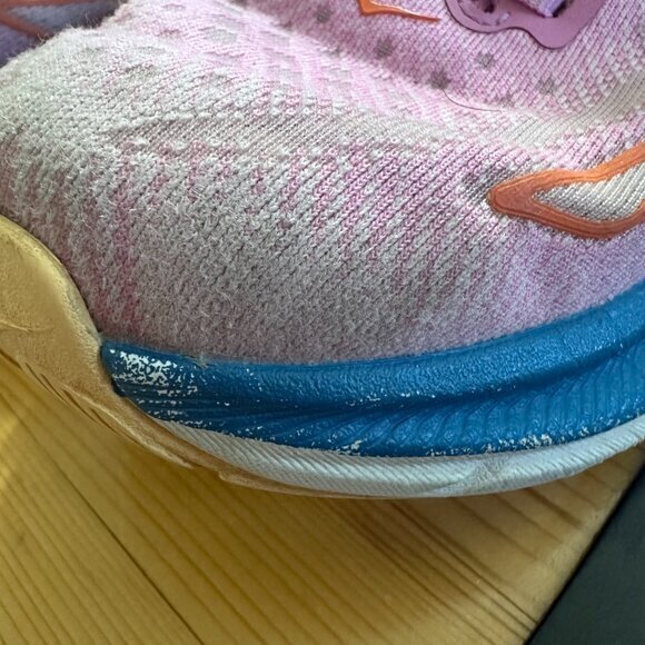HOKA Clifton 9 Running Shoe Women 8B F27223C Violet / Pink / Blue - Picture 10 of 11